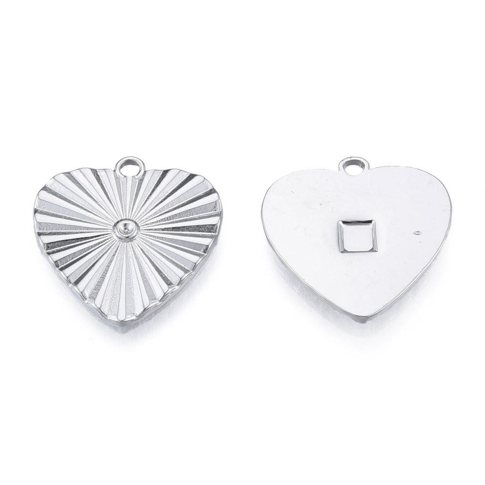 Bedel hart Stainless steel zilver 19mm-bedels-Kraaltjes van Renate