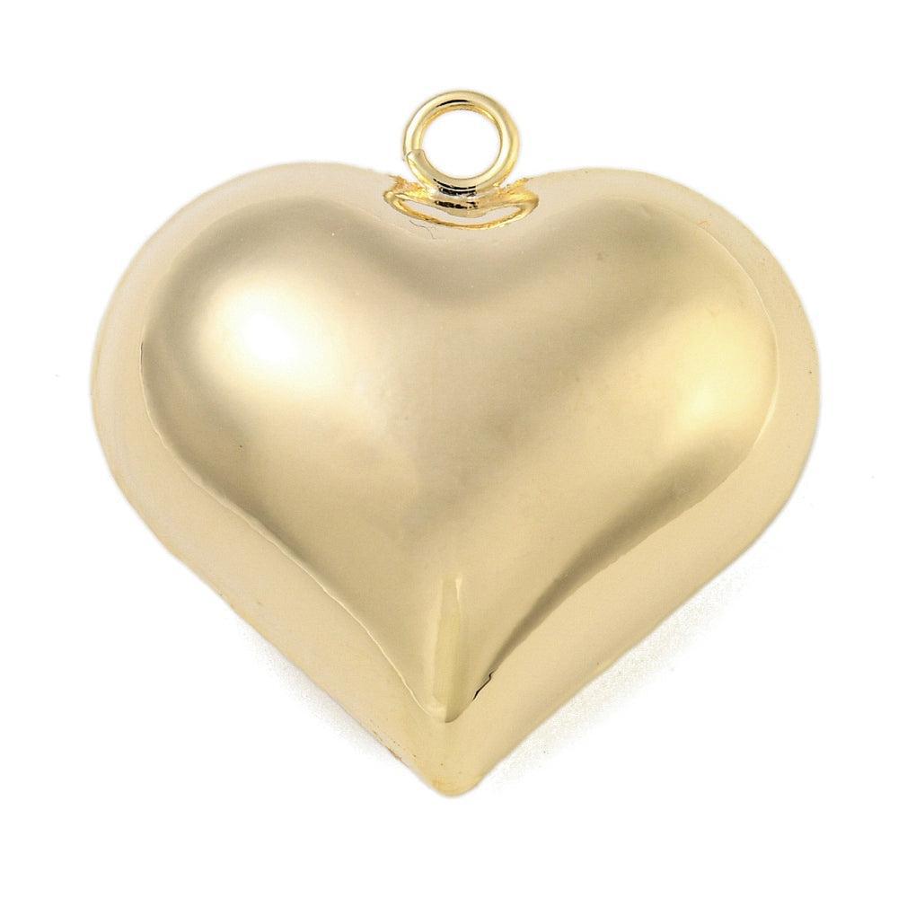 Bedel hart brass 18K goud 30,5mm- per stuk-Kralen-Kraaltjes van Renate
