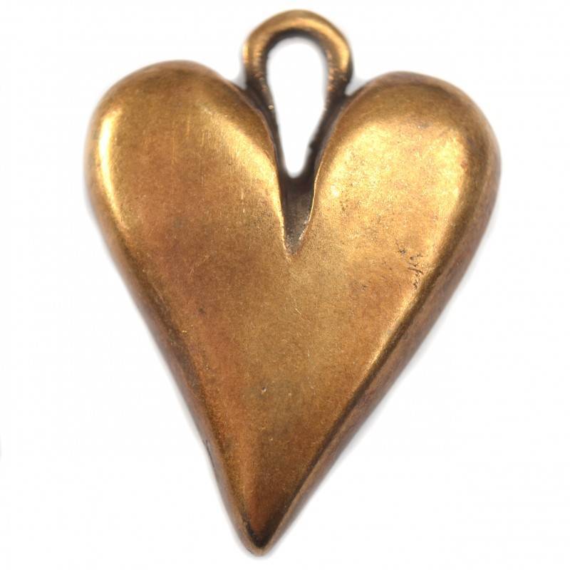 Bedel hart metaal brons DQ 32mm-Kraaltjes van Renate