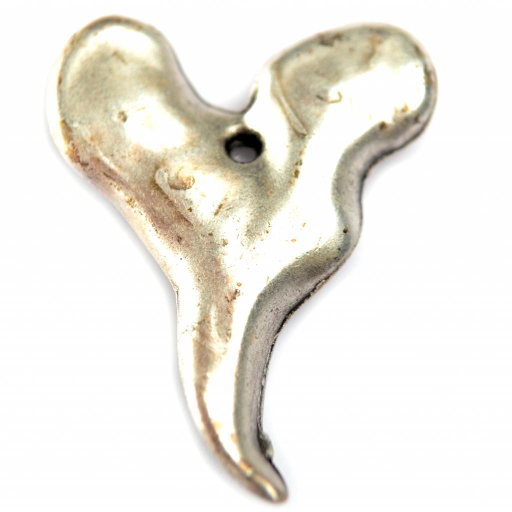 Bedel hart metaal zilver DQ 42mm-Kraaltjes van Renate