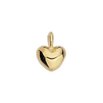 Bedel hartje RVS 24K goud 14mm- per stuk-Kralen-Kraaltjes van Renate