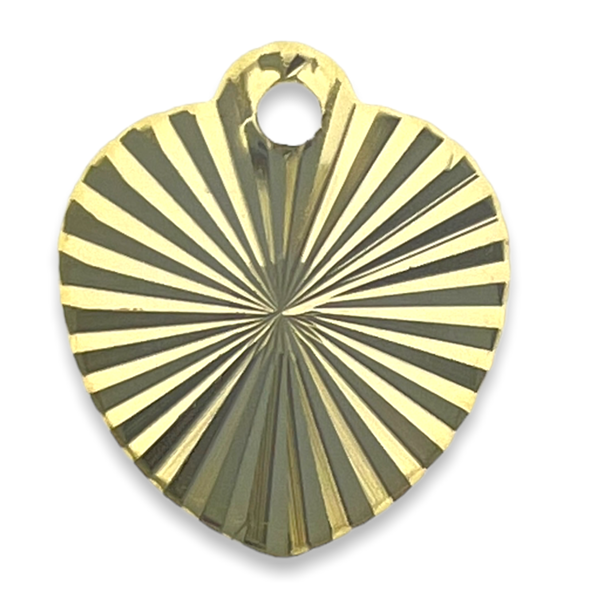 Bedel hartje RVS goud 10mm- per stuk-bedels-Kraaltjes van Renate