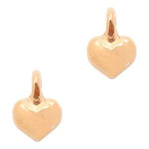 Bedel hartje Rosegoud DQ 7x5mm-Kraaltjes van Renate