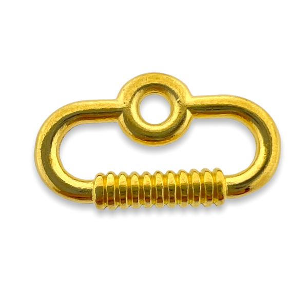 Bedel imitatie sluiting Goud 24kr DQ 9x17mm-bedels-Kraaltjes van Renate