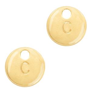 Bedel initial letter C Goud 10mm-Kraaltjes van Renate