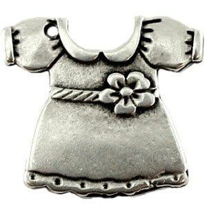 Bedel jurkje metaal zilver DQ 20mm-Kraaltjes van Renate