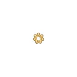 Bedel kraal bloem 24K goud 5mm-bedels-Kraaltjes van Renate