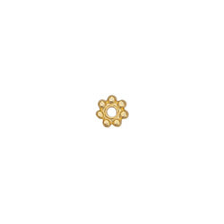 Bedel kraal bloem 24K goud 5mm-bedels-Kraaltjes van Renate