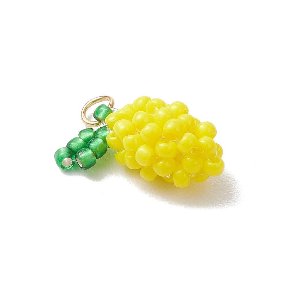 Bedel kralen fruit Geel goud 16mm- per stuk-bedels-Kraaltjes van Renate