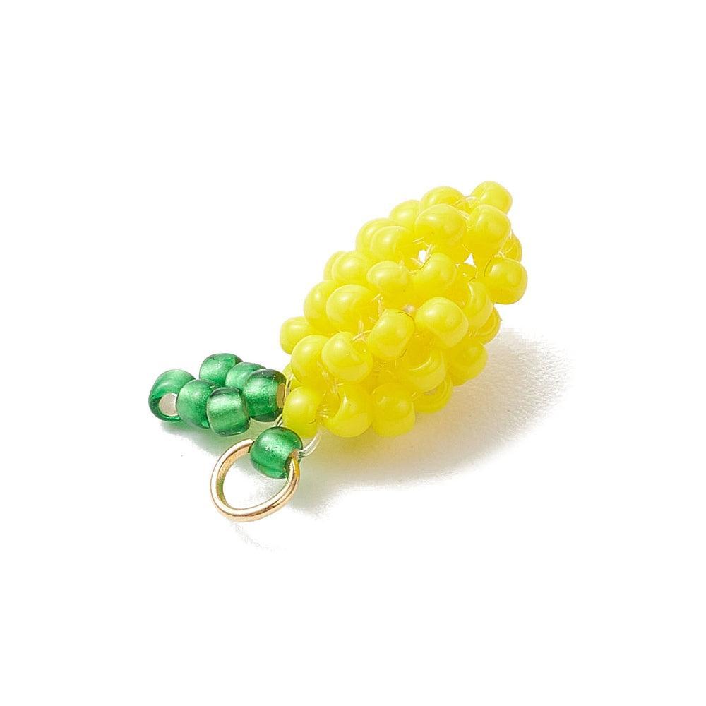 Bedel kralen fruit Geel goud 16mm- per stuk-bedels-Kraaltjes van Renate