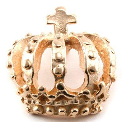 Bedel kroon Rosegoud DQ 18x16mm-Kraaltjes van Renate