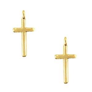 Bedel kruisje Goud DQ 16x8mm-Kraaltjes van Renate