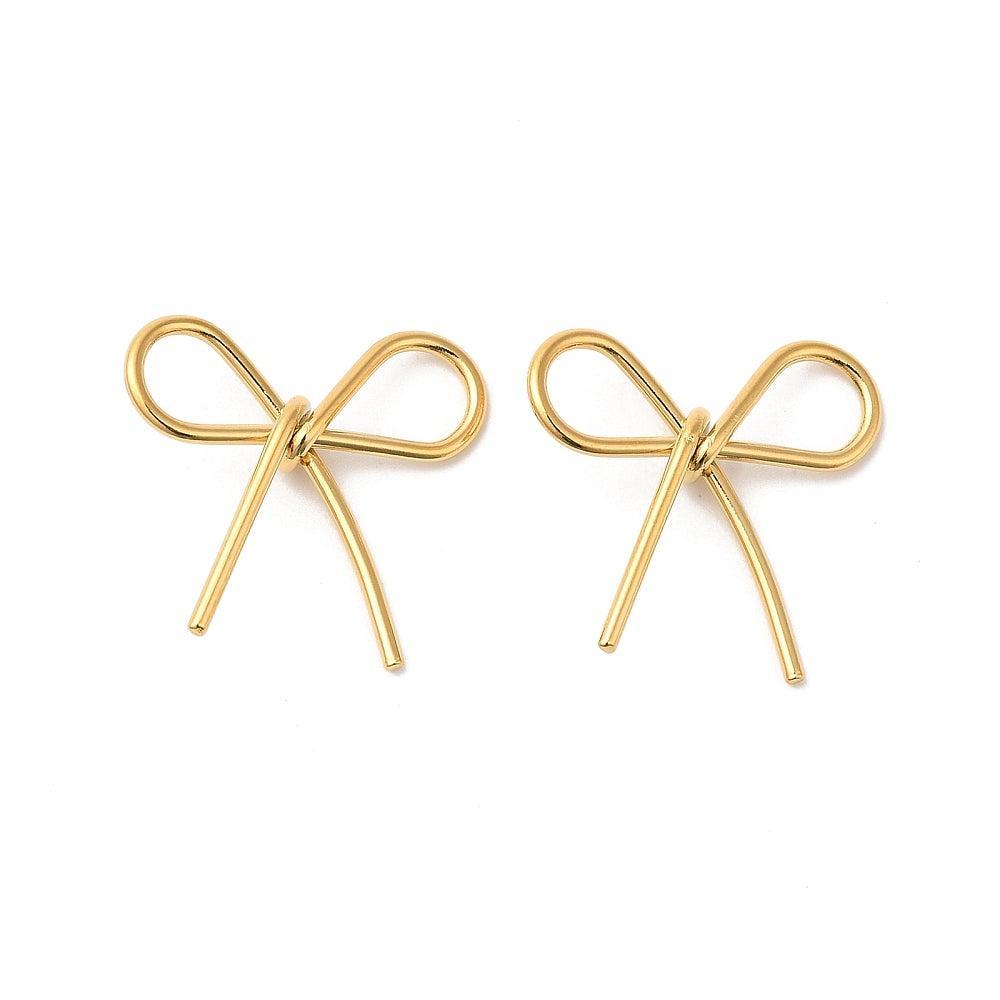 Bedel kruisje RVS 18K Goud 19mm - per stuk-bedels-Kraaltjes van Renate