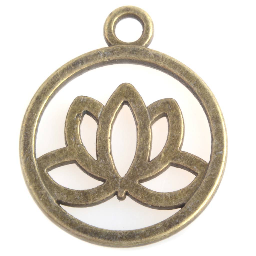 Bedel lotus Brons 24x20mm-Kraaltjes van Renate
