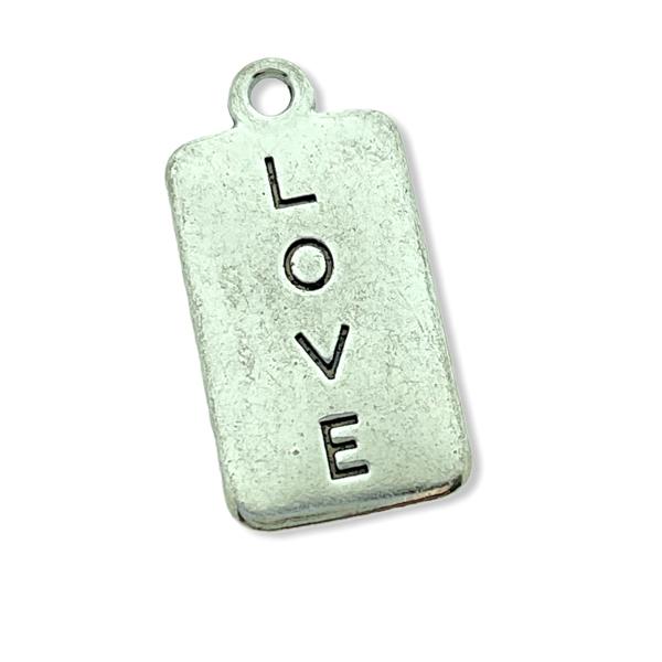 Bedel love zilver 26x13mm-Kraaltjes van Renate