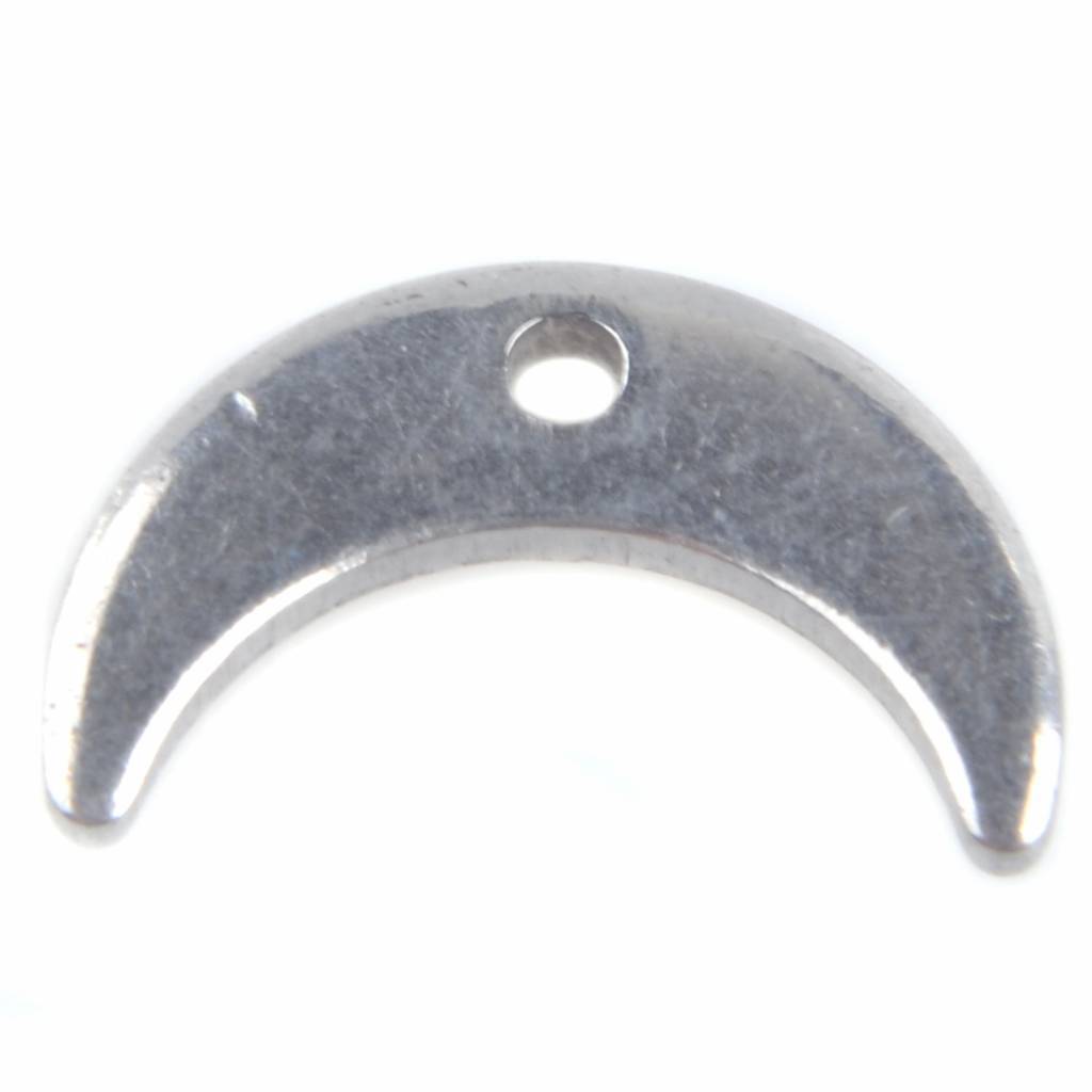 Bedel maan RVS 11x7mm-Kraaltjes van Renate
