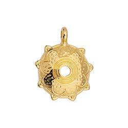 Bedel mandala munt 24K goud 20mm-bedels-Kraaltjes van Renate