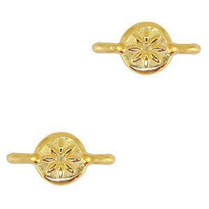 Bedel metaal rond tussenstuk DQ goud-bedels-Kraaltjes van Renate