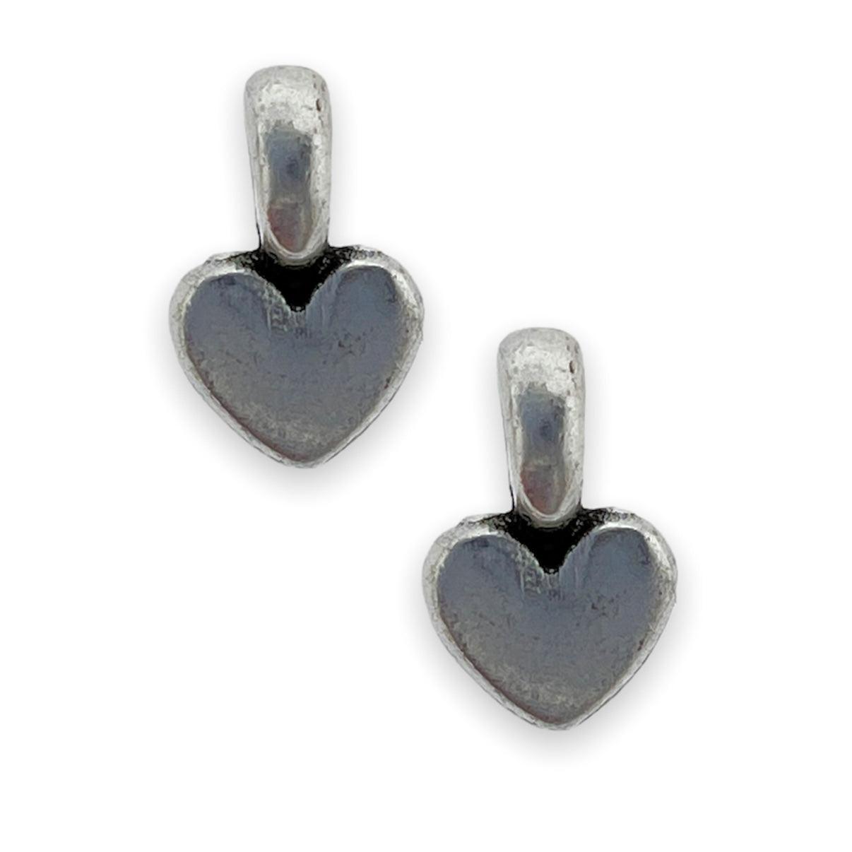 Bedel mini hartje Zilver DQ 4x7mm-bedels-Kraaltjes van Renate