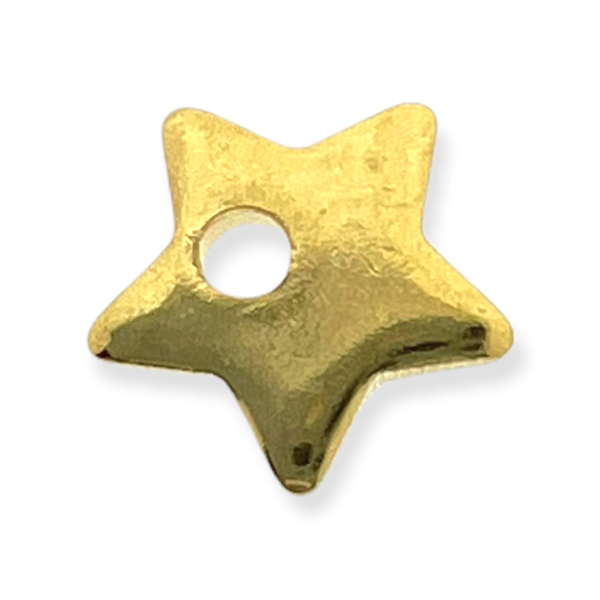 Bedel mini sterretje RVS goud 5,5x6mm-bedels-Kraaltjes van Renate