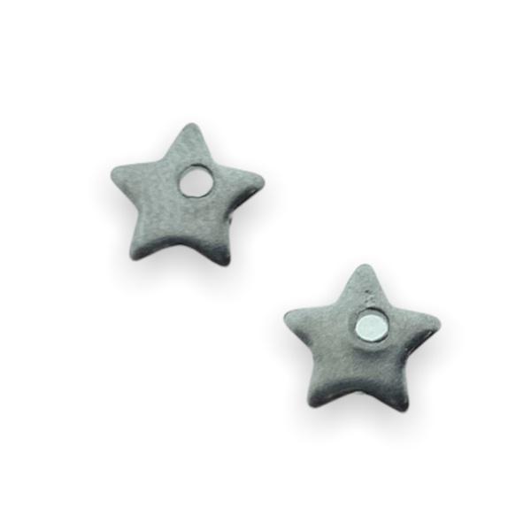 Bedel mini sterretje RVS zilver 5,5x6mm-Kraaltjes van Renate