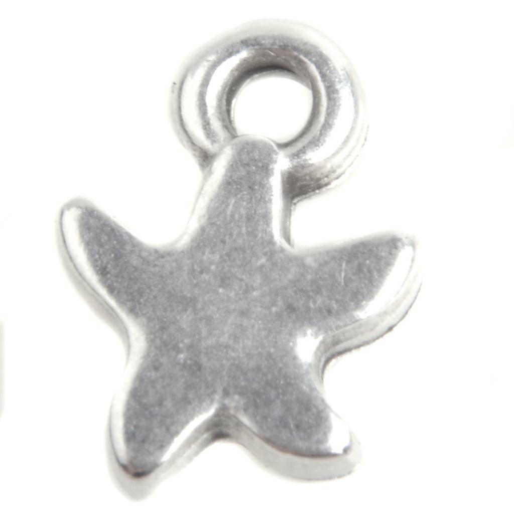 Bedel mini zeester Zilver DQ 7x9mm-Kraaltjes van Renate
