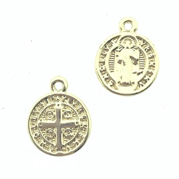 Bedel munt religion Gold Plated 13x10mm-Kraaltjes van Renate