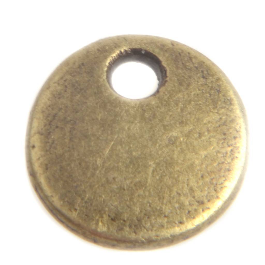 Bedel muntje Brons 8mm - 4 stuks-Kraaltjes van Renate
