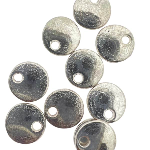 Bedel muntje zilver 8x1,5mm - 10 stuks-Kralen-Kraaltjes van Renate