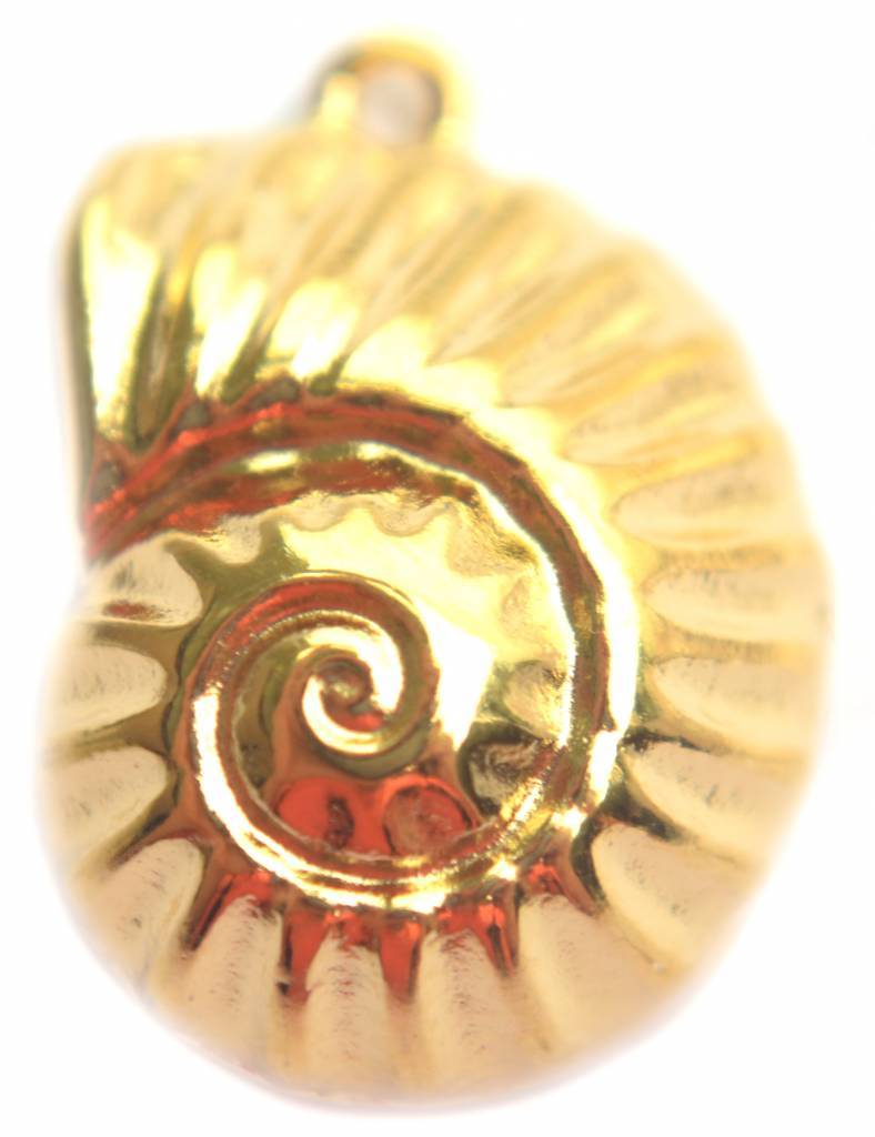 Bedel nautilus schelp Goud DQ 20mm-Kraaltjes van Renate