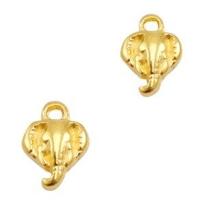 Bedel olifant Goud DQ 12x8mm-Kraaltjes van Renate