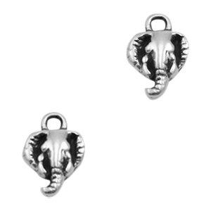 Bedel olifant Zilver DQ 12x8mm-Kraaltjes van Renate