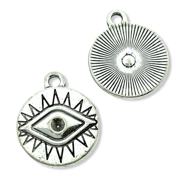 Bedel oog zilver 20x16mm-Kraaltjes van Renate
