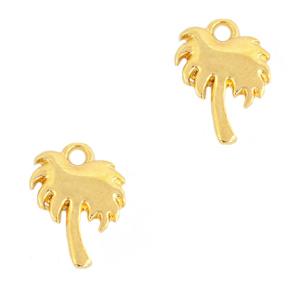 Bedel palmboom Goud DQ 14x11mm-Kraaltjes van Renate