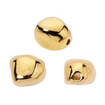 Bedel pearl bead DQ 24K goud 12mm - per stuk-Bedels-Kraaltjes van Renate