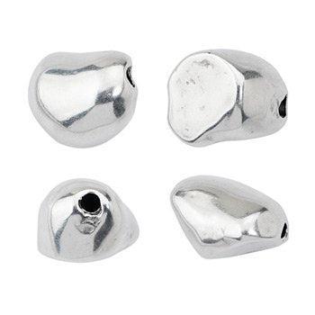 Bedel pearl bead RVS zilver 13,5mm - per stuk-Kralen-Kraaltjes van Renate