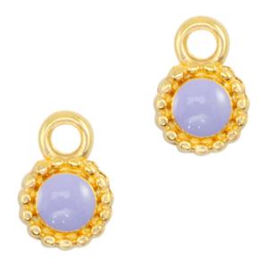 Bedel pearl purple-goud DQ 11,5x8mm-Kraaltjes van Renate