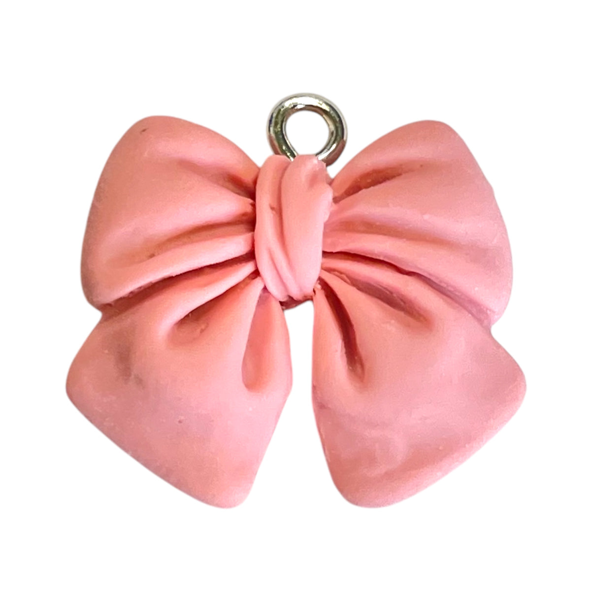 Bedel resin strik oud roze zilver- per stuk-bedels-Kraaltjes van Renate