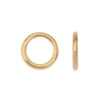 Bedel ring glad DQ 24K goud 13mm - per stuk-bedels-Kraaltjes van Renate