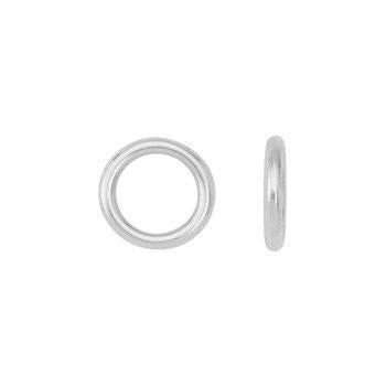 Bedel ring glad DQ zilver 11mm - per stuk-bedels-Kraaltjes van Renate