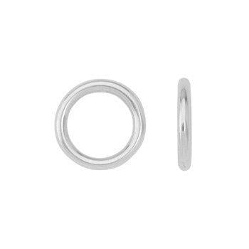 Bedel ring glad DQ zilver 13mm - per stuk-bedels-Kraaltjes van Renate