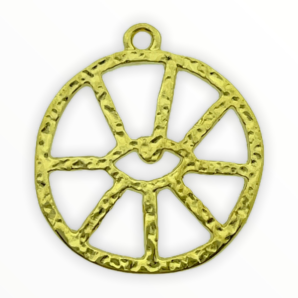 Bedel rond eye Goud 24kr DQ 22x24mm-Kraaltjes van Renate