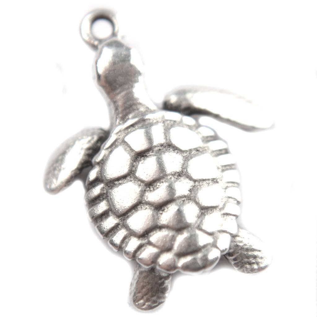 Bedel schildpad Zilver DQ 20mm-Kraaltjes van Renate