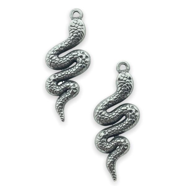 Bedel slang RVS zilver 33x13mm-Kraaltjes van Renate