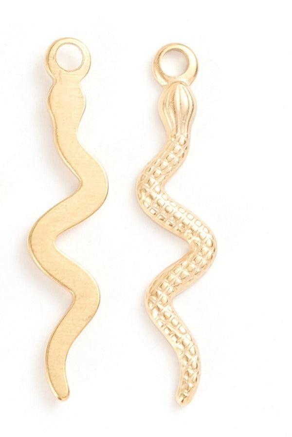 Bedel slang Stainless steel 18K gold 28mm-bedels-Kraaltjes van Renate