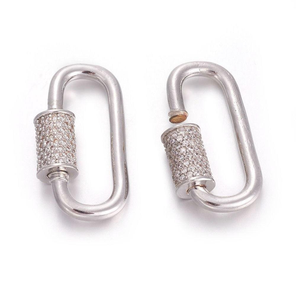 Bedel sluiting zirconia zilver 30x16mm-bedels-Kraaltjes van Renate