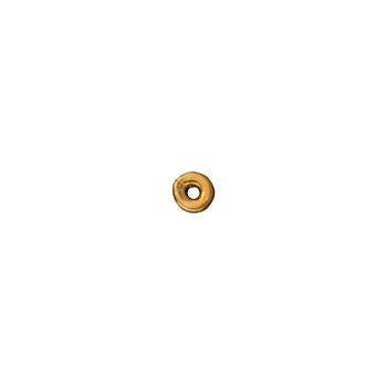 Bedel spacerkraal kenyan RVS 24K goud 4mm- per stuk-Kralen-Kraaltjes van Renate