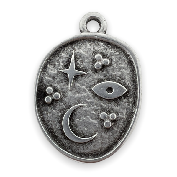 Bedel spiritual elements Zilver DQ 14x19mm-bedels-Kraaltjes van Renate
