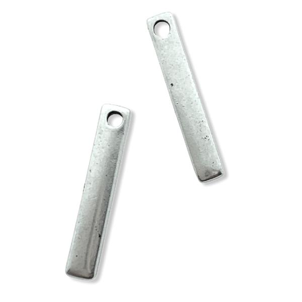Bedel staafje Zilver DQ 10mm-Kraaltjes van Renate