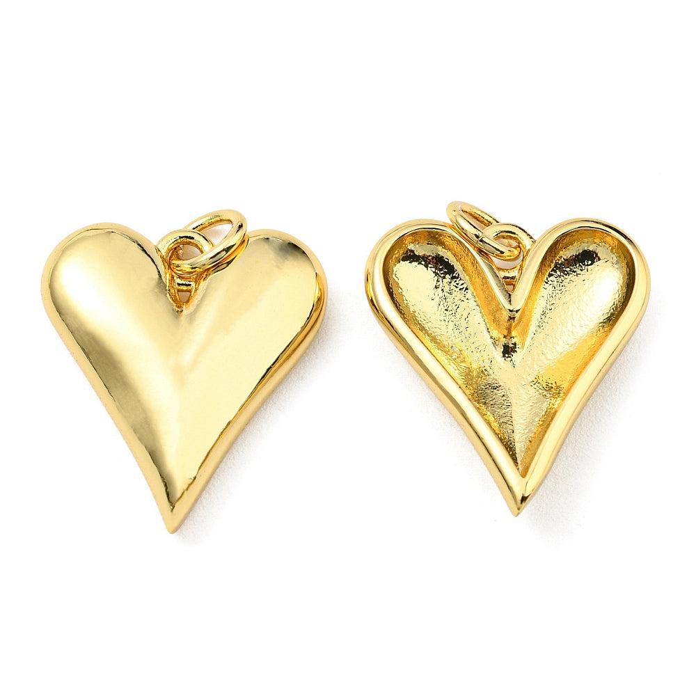 Bedel stainless steel goud hart 17,5mm-bedels-Kraaltjes van Renate